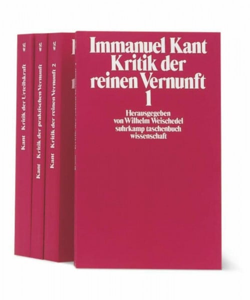Weischedel, Wilhelm Die drei Kritiken, 4 Bde.