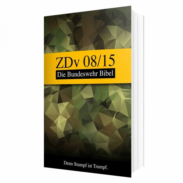 Dario Hofschneider Feldschmiede ® ZDv 08/15 | Die Bundeswehr Bibel Buch | Geschenk für Soldaten