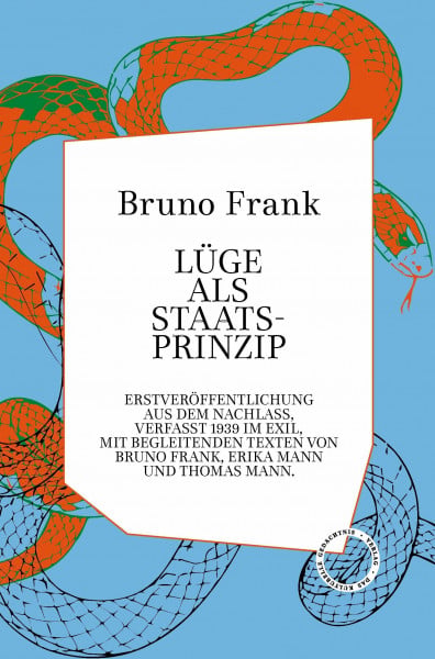 Frank, Bruno Lüge als Staatsprinzip