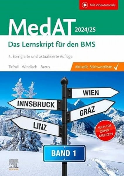 Tafrali, Deniz MedAT 2024/25 - Band 1: Das Lernskript für den BMS für Human- und Zahnmedizin (mit Videotutorials)