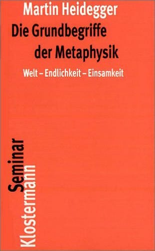 Heidegger, Martin Die Grundbegriffe der Metaphysik. Welt - Endlichkeit - Einsamkeit (Klostermann RoteReihe)