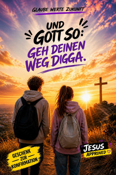 Lindner, Dr. Dominic Und Gott so: Geh deinen Weg digga: Modernes christliches Geschenk zur Konfirmation, Kommunion und Firmung für Jungen und Mädchen – Mit Gott, Jesus, Kirche, Glauben, Humor und Motivation