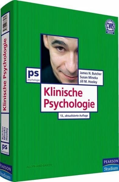 Butcher, James N. Klinische Psychologie (Pearson Studium - Psychologie)