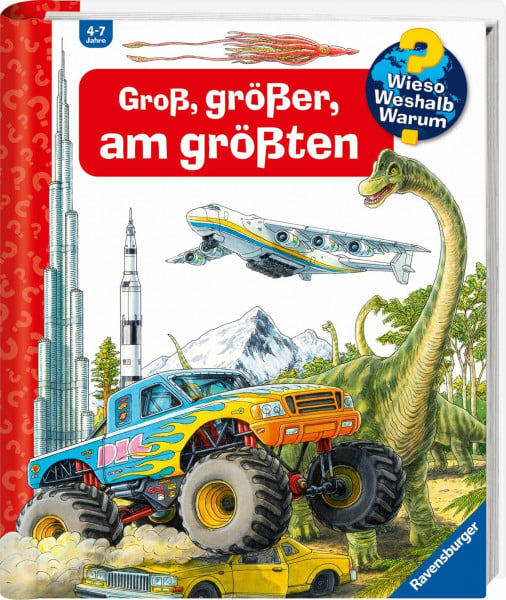 Nieländer, Peter Wieso? Weshalb? Warum? Sonderband - Groß, größer, am größten (Riesenbuch) (Sachbuch ab 4 Jahre - mit Klappen)