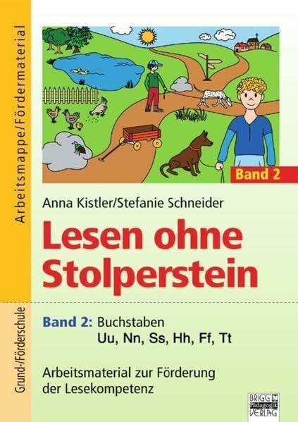 Kistler, Anna Lesen ohne Stolperstein / Band 2 - Buchstaben Uu, Nn, Ss, Hh, Ff, Tt: Arbeitsmaterial zur Förderung der Lesekompetenz. Arbeitsmappe/Fördermaterial