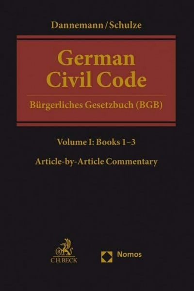 Brinkmann, Jonas David German Civil Code Volume I: Books 1 - 3: Â§Â§ 1 - 1296 (Beck international) - Zweitliebe by Studibuch